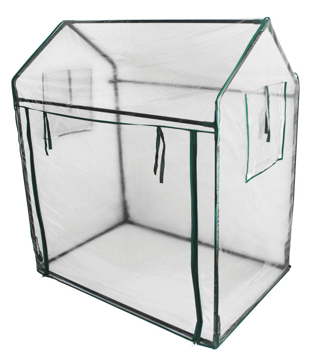 Växthus Pallkrage 115 x 76 x 110/130 cm